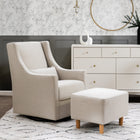 Toco Swivel Glider and Stationary Ottoman