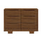 Yuzu 6-Drawer Dresser  option Natural Walnut