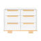 Yuzu 6-Drawer Dresser  option White / Natural