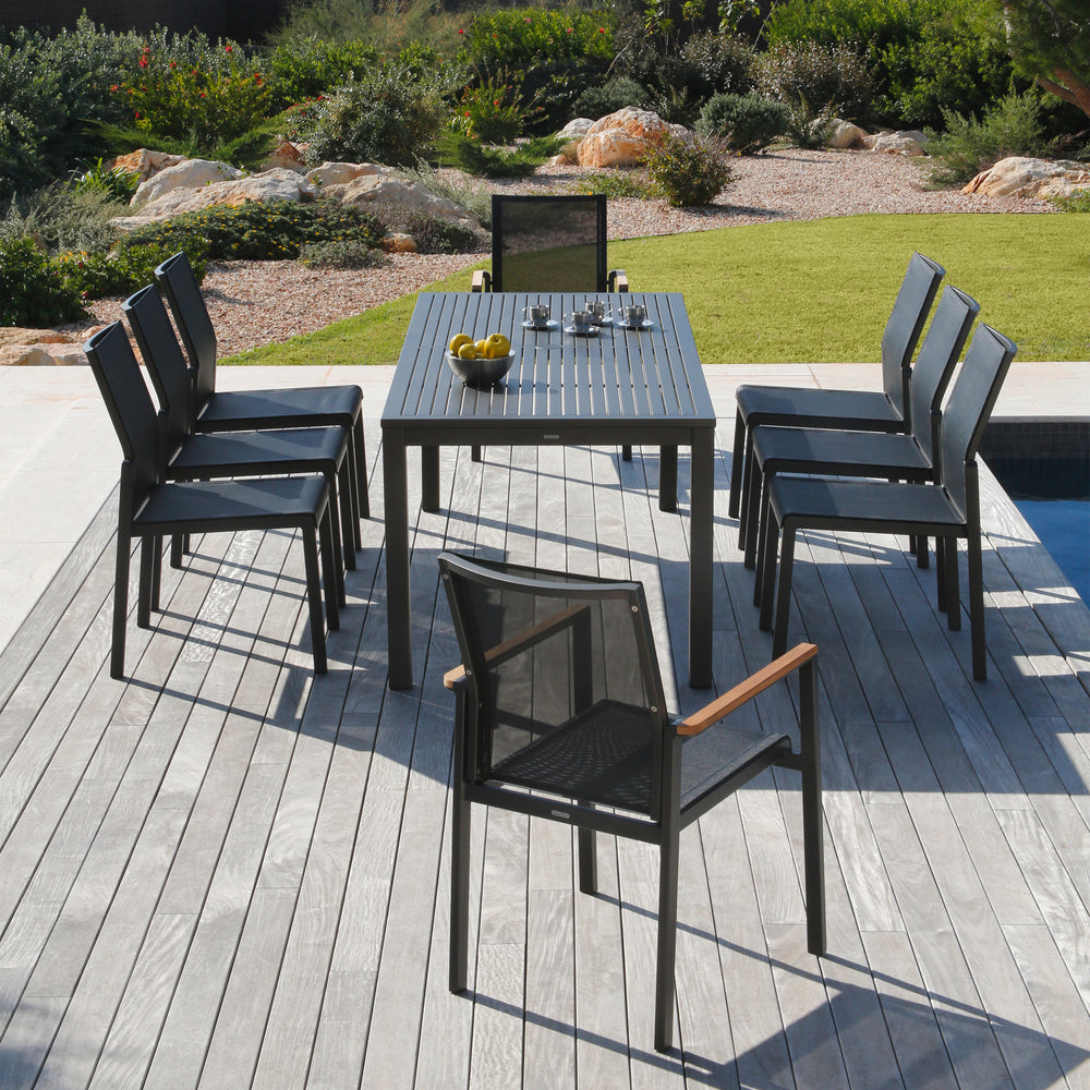 Aura Aluminum Rectangular Outdoor Dining Table