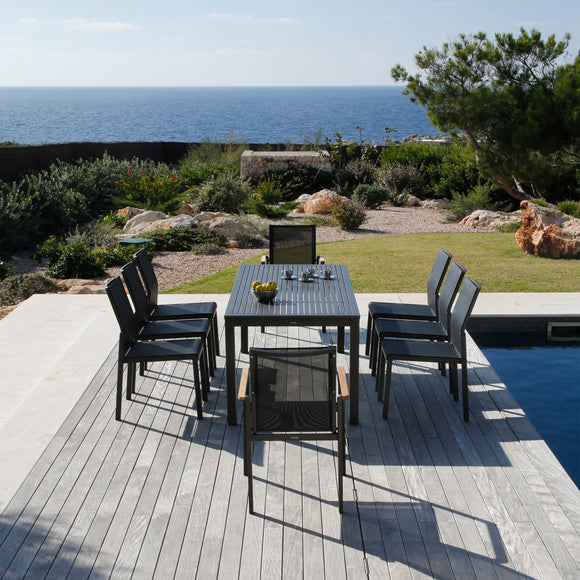 Aura Aluminum Rectangular Outdoor Dining Table