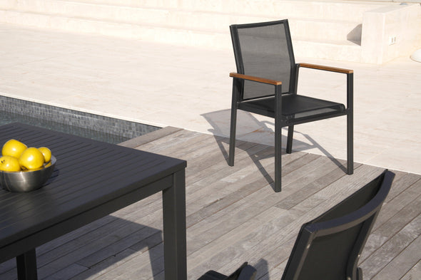 Aura Aluminum Rectangular Dining Table