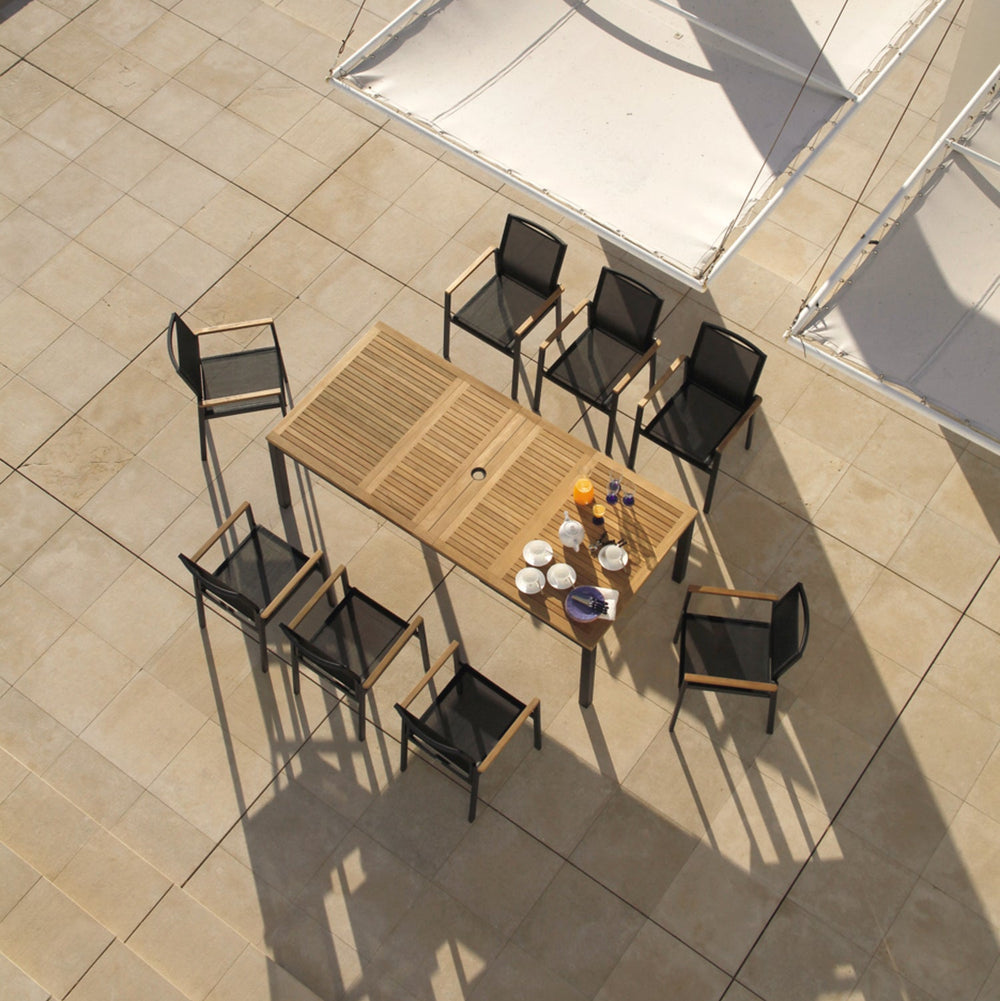 Aura Rectangular Extending Outdoor Dining Table