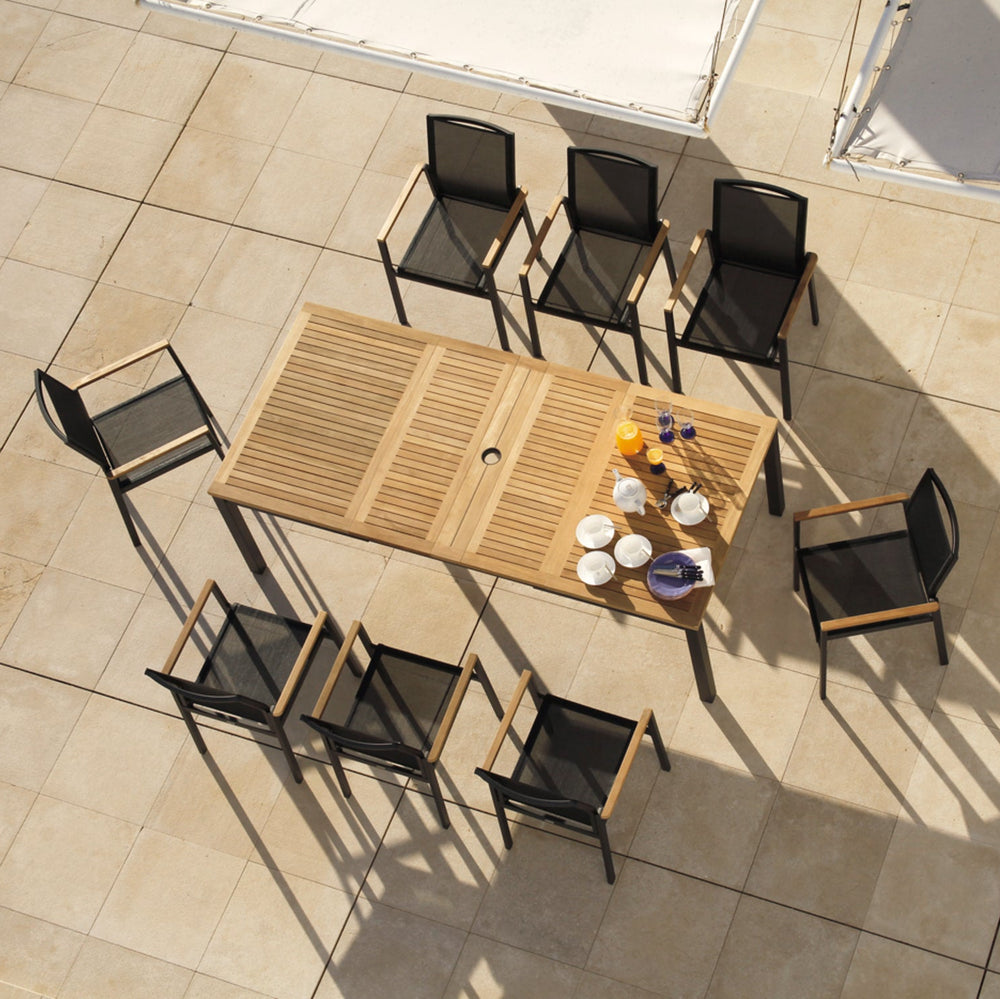 Aura Rectangular Extending Outdoor Dining Table