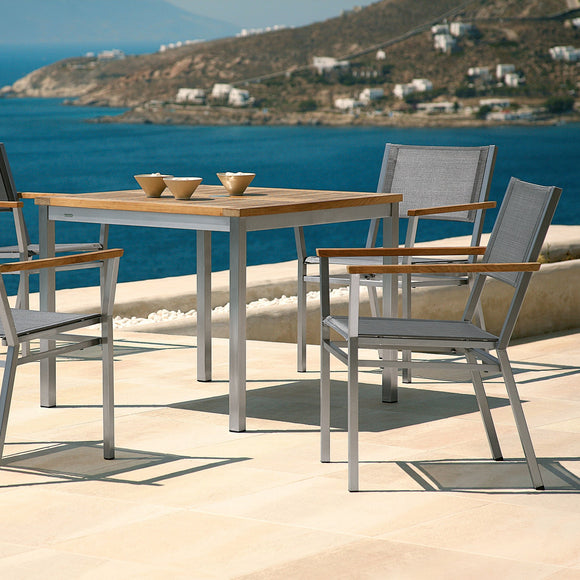 Equinox Outdoor Armchair - Teak Arm