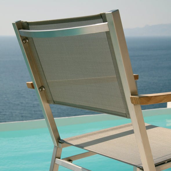 Equinox Outdoor Armchair - Teak Arm