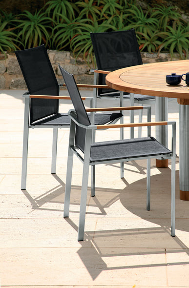 Equinox Circular Dining Table - Teak Top