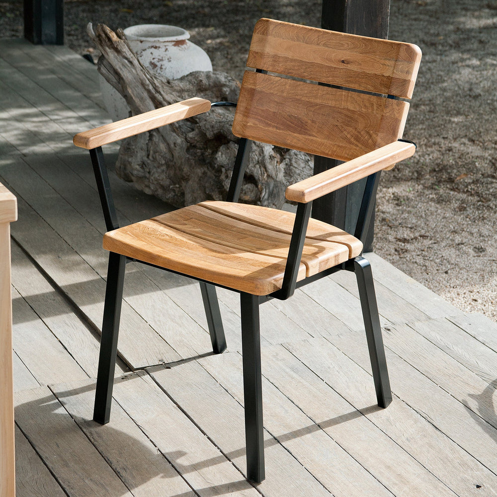 Titan Stacking Rustic Outdoor Armchair