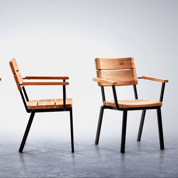 Titan Stacking Rustic Outdoor Armchair