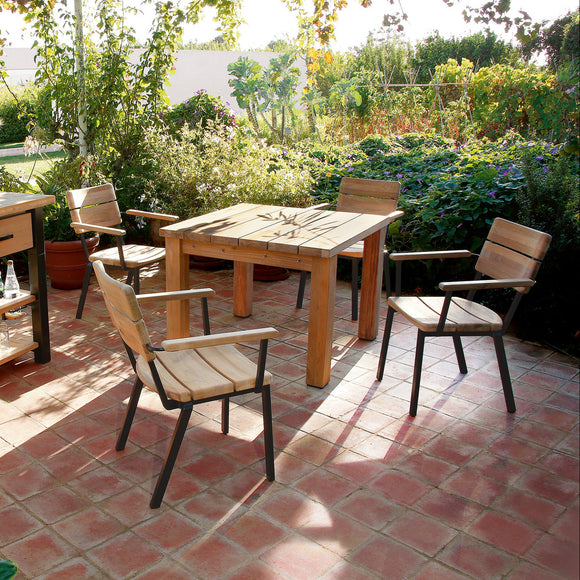 Titan Teak Rustic Outdoor Table