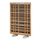 Woodland Teak Privacy Screen  option Frame with Carbon Curtain