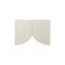 Bridges Curtain Cabinet  option Oyster White