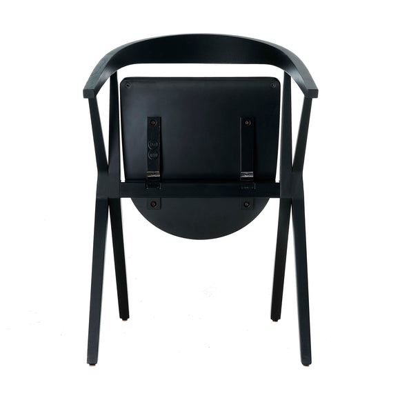 Chair B Folding Chair with Leather Seat