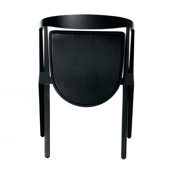 Chair B Folding Chair with Leather Seat