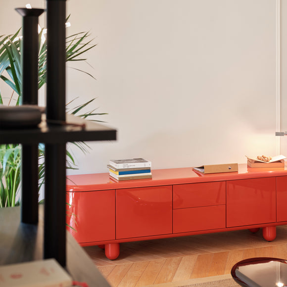 BD Barcelona Explorer Low Media Cabinet - 4 Doors with 2 Drawers