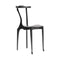 Gaulinetta Dining Chair  option Ash Stained Black / Black Hide