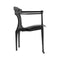 Gaulino Easy Lounge Armchair  option Ash Stained Black / Black Hide