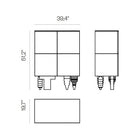 Multileg 1+1M Ash Cabinet