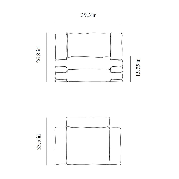 Pillow Leather Lounge Chair