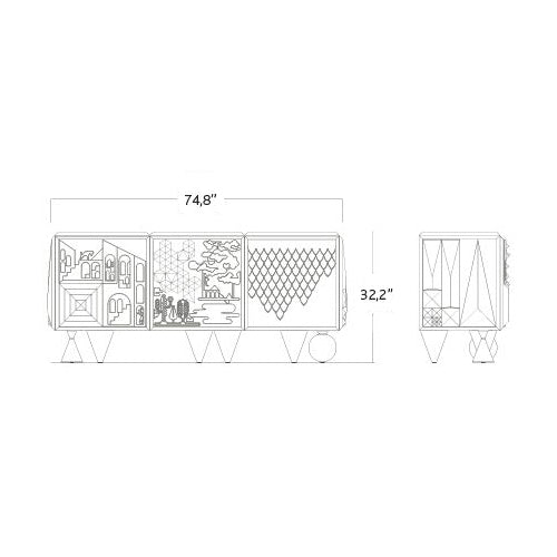 Tout Va Bien Modular Cabinet and Sideboard