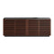 Corridor 4-Door Storage Credenza  option 8109 CWL - Chocolate Stained Walnut