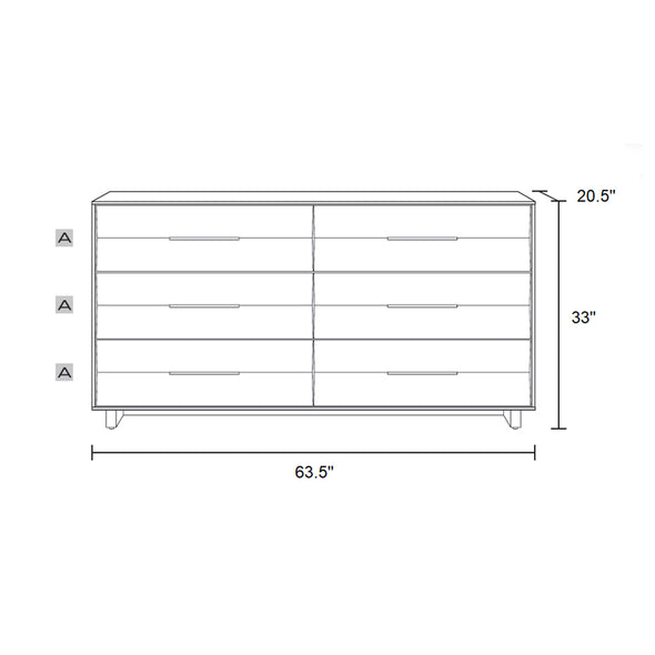 Kava 6-Drawer Dresser