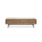 Linq Bench  option Almond Fabric