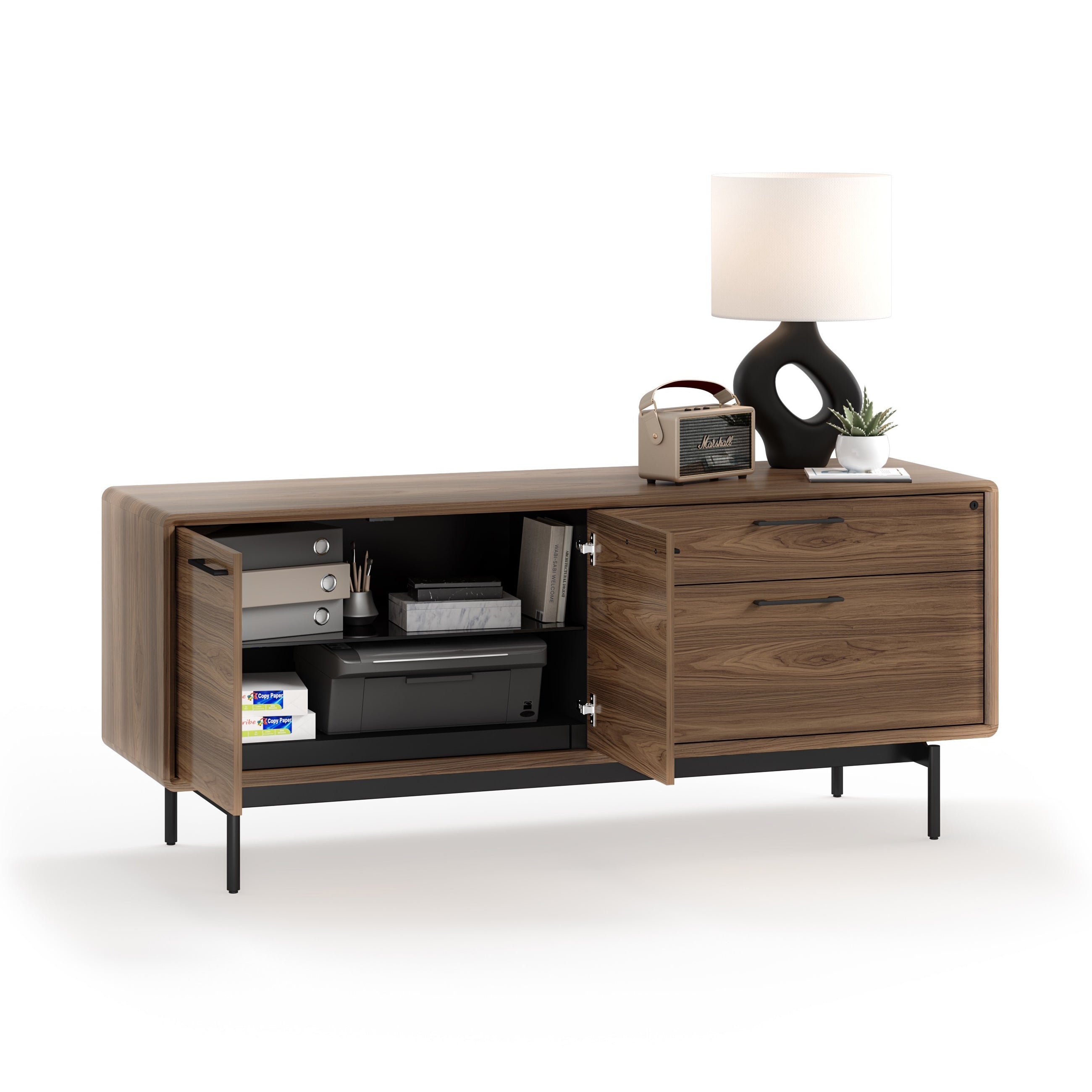 BDI LINQ Office Storage Credenza - 2Modern