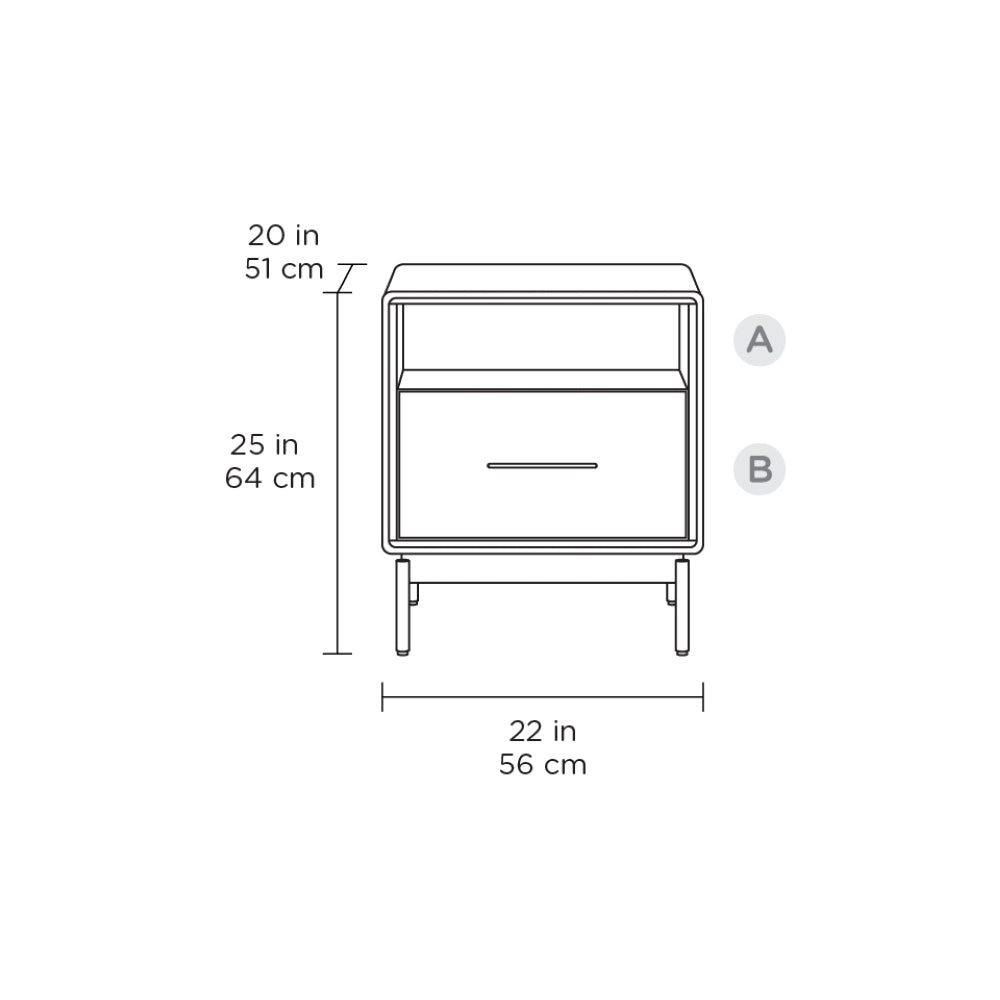Linq Side Table/Nightstand