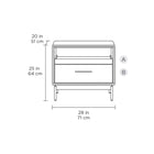 Linq Side Table/Nightstand