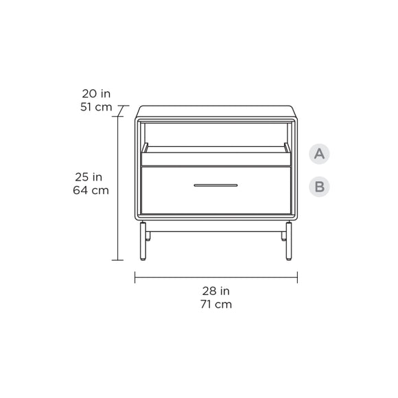 Linq Side Table/Nightstand
