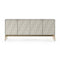 Mesa 4-Door Credenza  option 7639 ST-BR - Stone / Brushed Brass