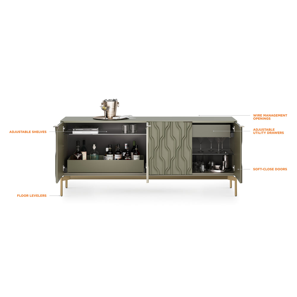 Mesa 4-Door Credenza