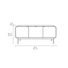 Plume 3-Door Media Cabinet