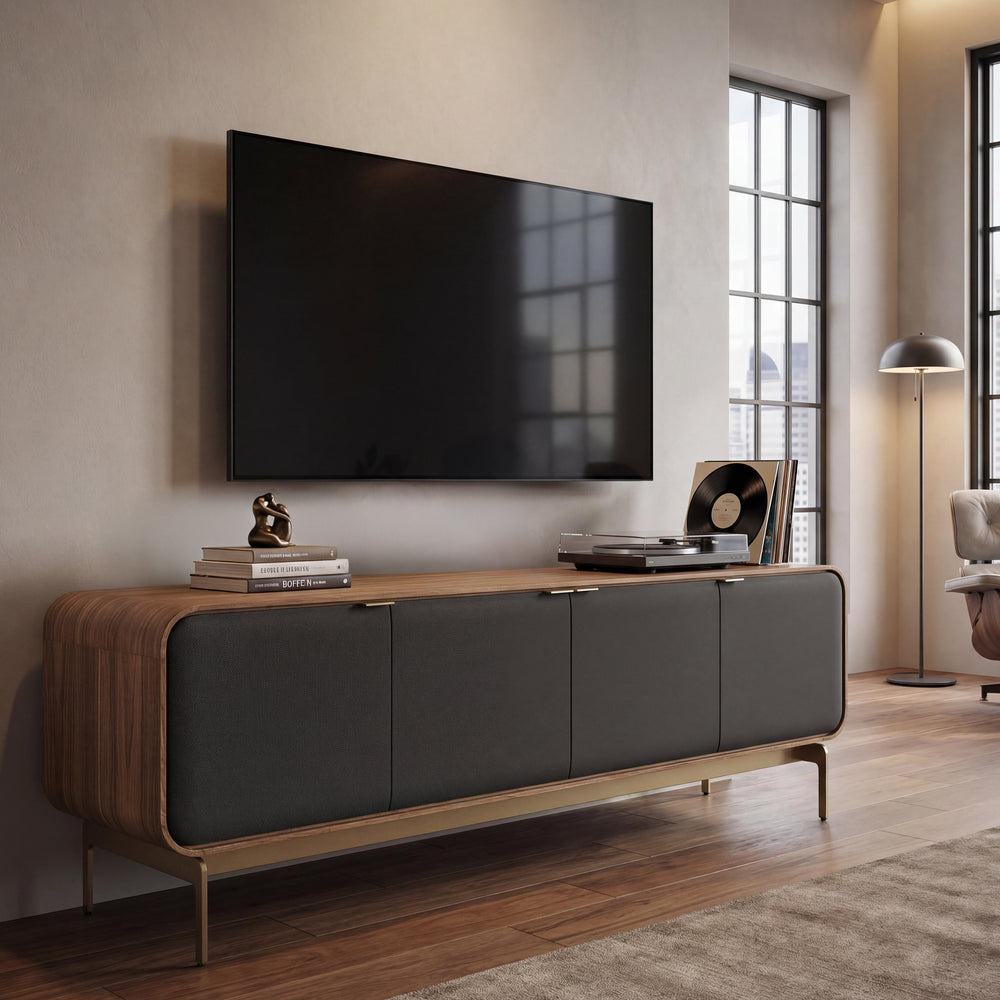 Plume 4-Door Media Cabinet