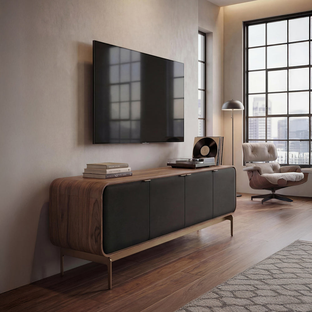 Plume 4-Door Media Cabinet