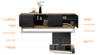 Plume 4-Door Media Cabinet