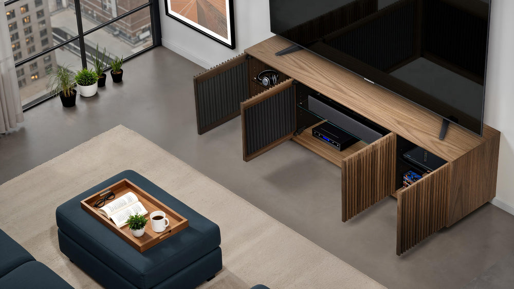 Profile 4-Door Media Storage Cabinet