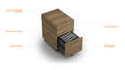 Sequel Studio 3-Drawer Mobile File Pedestal