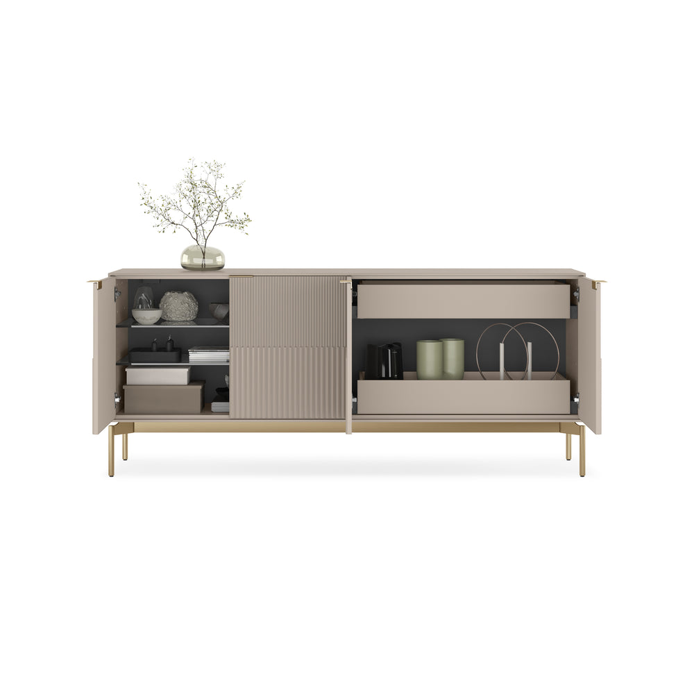 Zig 4-Door Storage Credenza