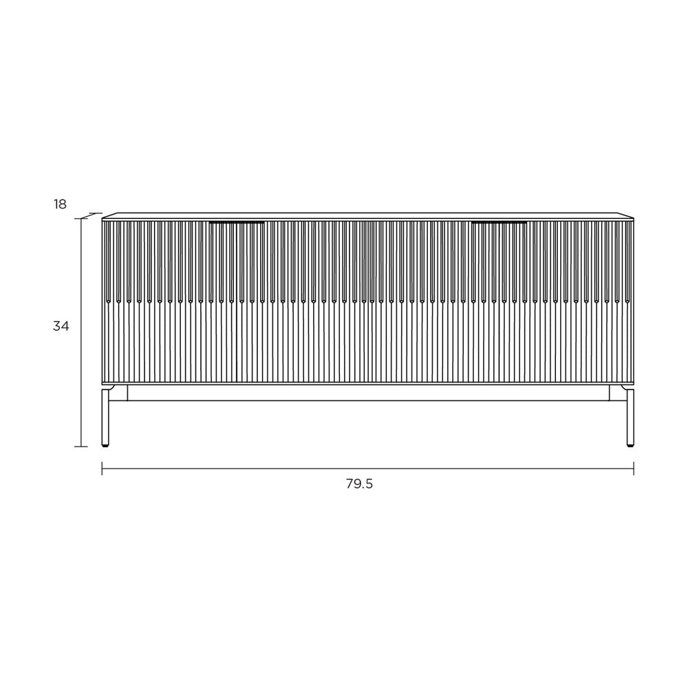 Zig 4-Door Storage Credenza