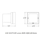 B22432/B22439 Impact Resistant Outdoor LED Wall Sconce