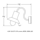 B31004/B31008 Outdoor LED Wall Sconce