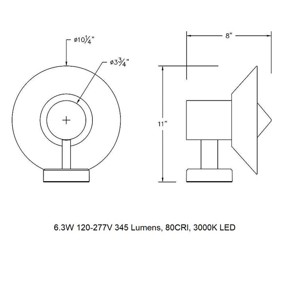 B31058/B31060 Outdoor LED Wall Sconce