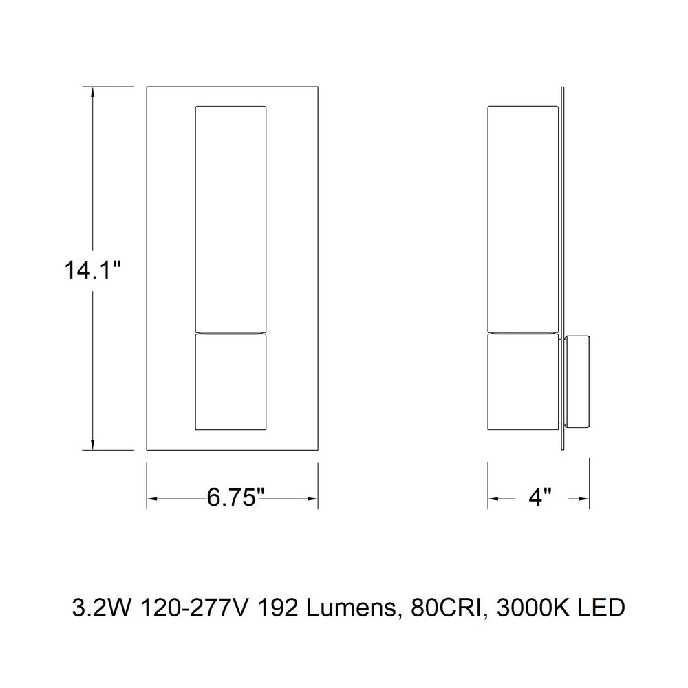 B31098/B31099 Outdoor LED Wall Sconce