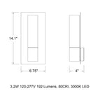 B31098/B31099 Outdoor LED Wall Sconce