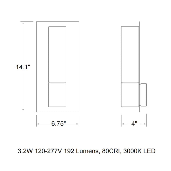 B31098/B31099 Outdoor LED Wall Sconce