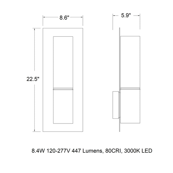 B31098/B31099 Outdoor LED Wall Sconce