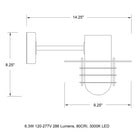 B31171 Outdoor LED Wall Sconce