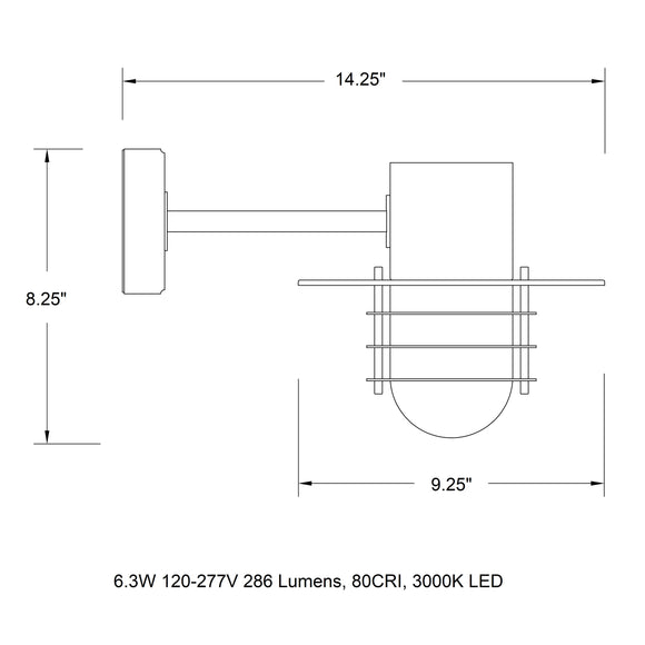 B31171 Outdoor LED Wall Sconce